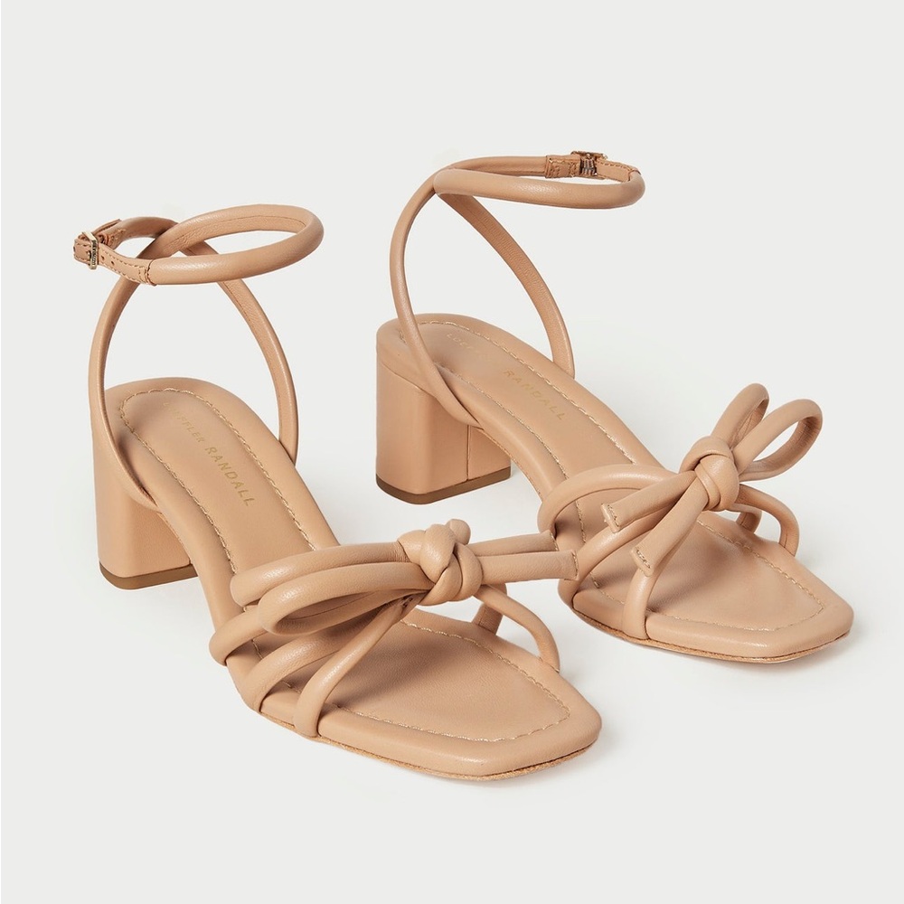 Loeffler Randall Mikel Dune Mid-Heel Sandals size 8